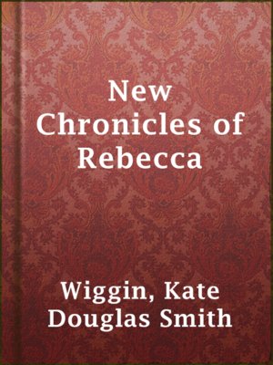 cover image of New Chronicles of Rebecca